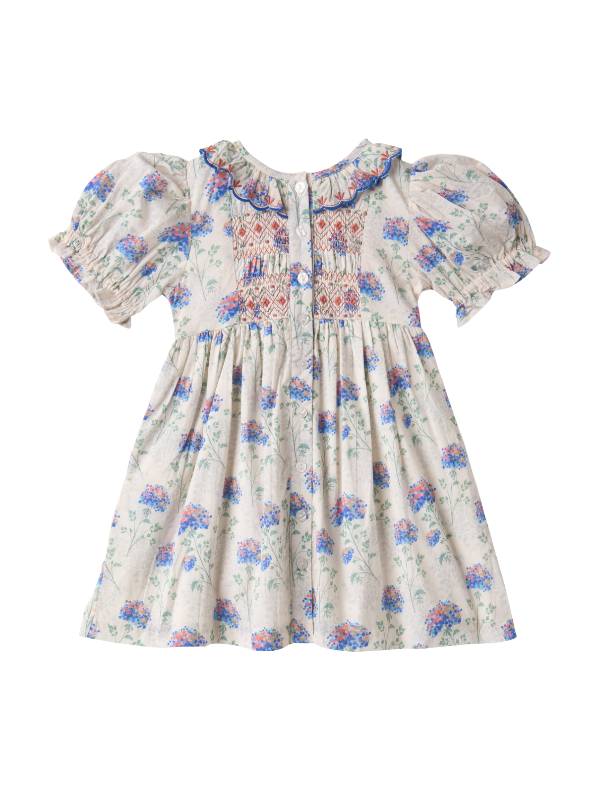 Ivy Hydrangea Dress - Floral Print Hydrangea Print / 2Y Ivy Hydrangea Dress - Floral Print Hydrangea Print / 2Y