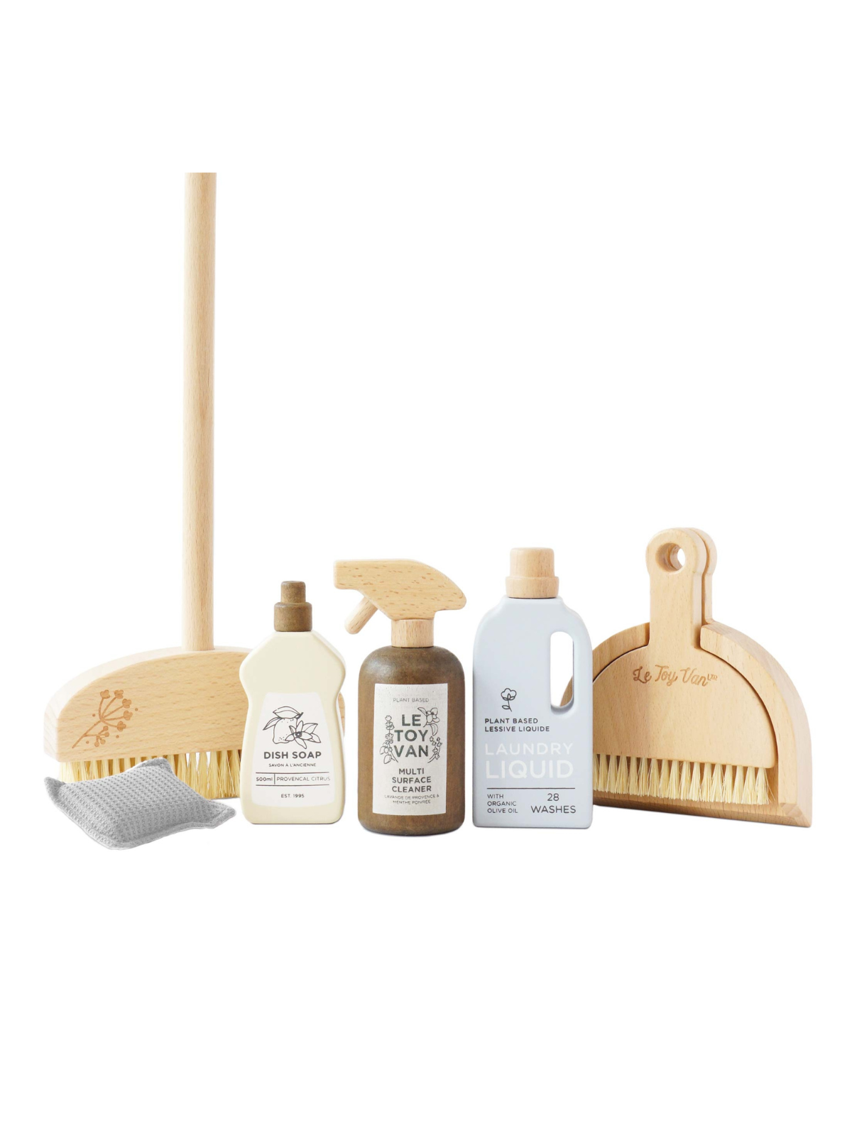 Wooden Eco-Friendly Cleaning Set Pretend Play Le Toy Van