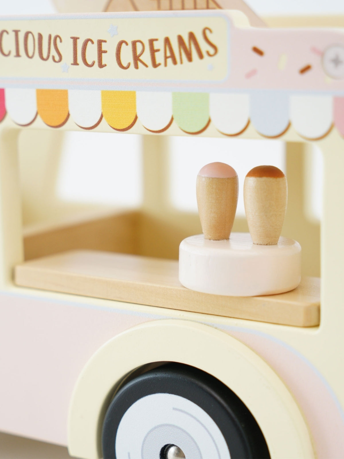 Wooden Ice Cream Van Pretend Play Le Toy Van