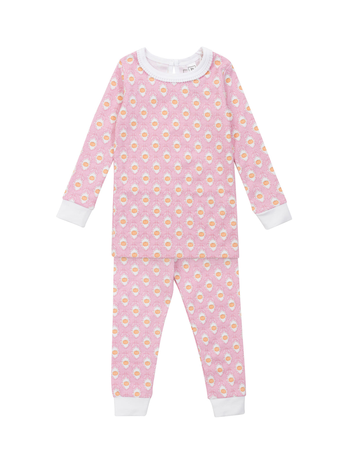 Ava Pumpkin Pajama Set Pajamas Lila and Hayes Pretty Pumpkins 2T
