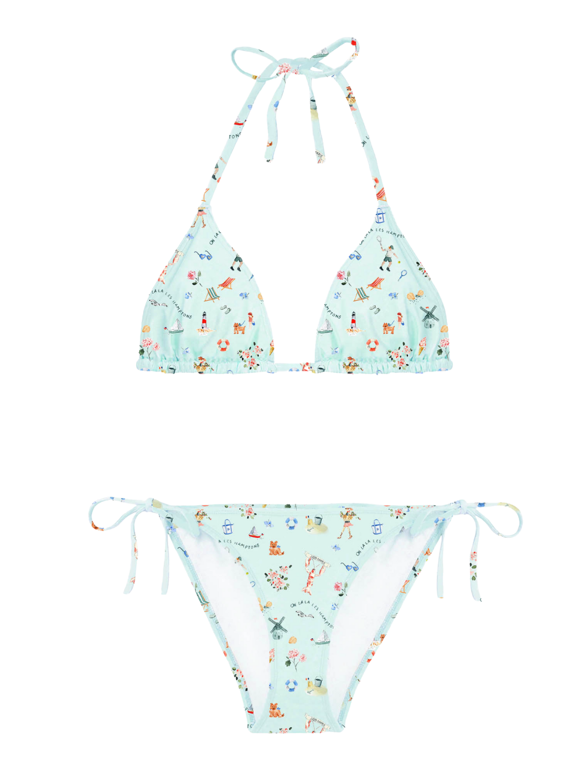 Hamptons Women's Bikini Swim Danrie x Lison Light Aqua XS / 36