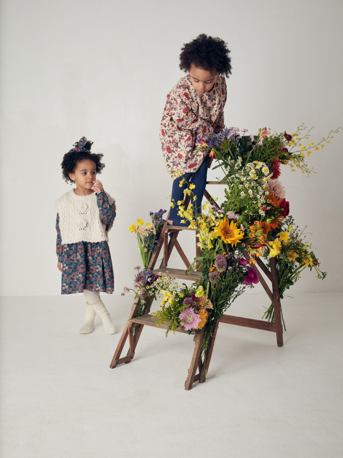 Roulotta Piped Floral Dress Dresses Louise Misha