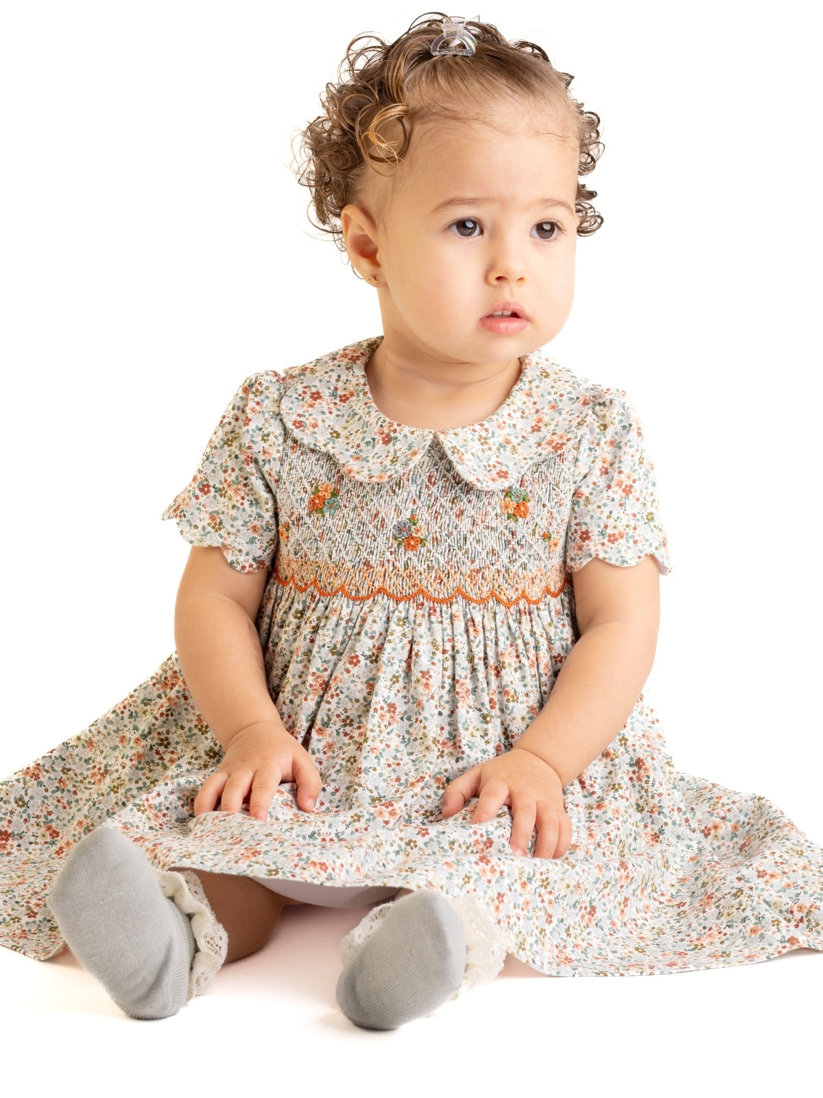 Autumn Glow Smocked Babydoll Dress Dresses Luli & Me