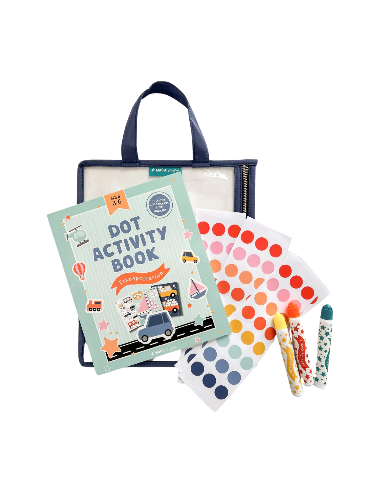 Activity Kit - Transportation Dot Arts & Crafts Magic Playbook