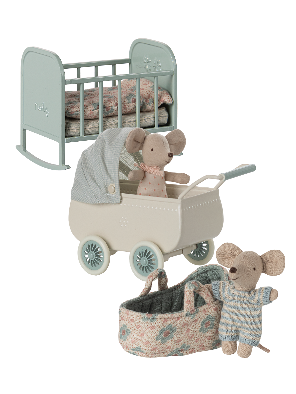 Blue Baby Mouse Set Pretend Play Maileg