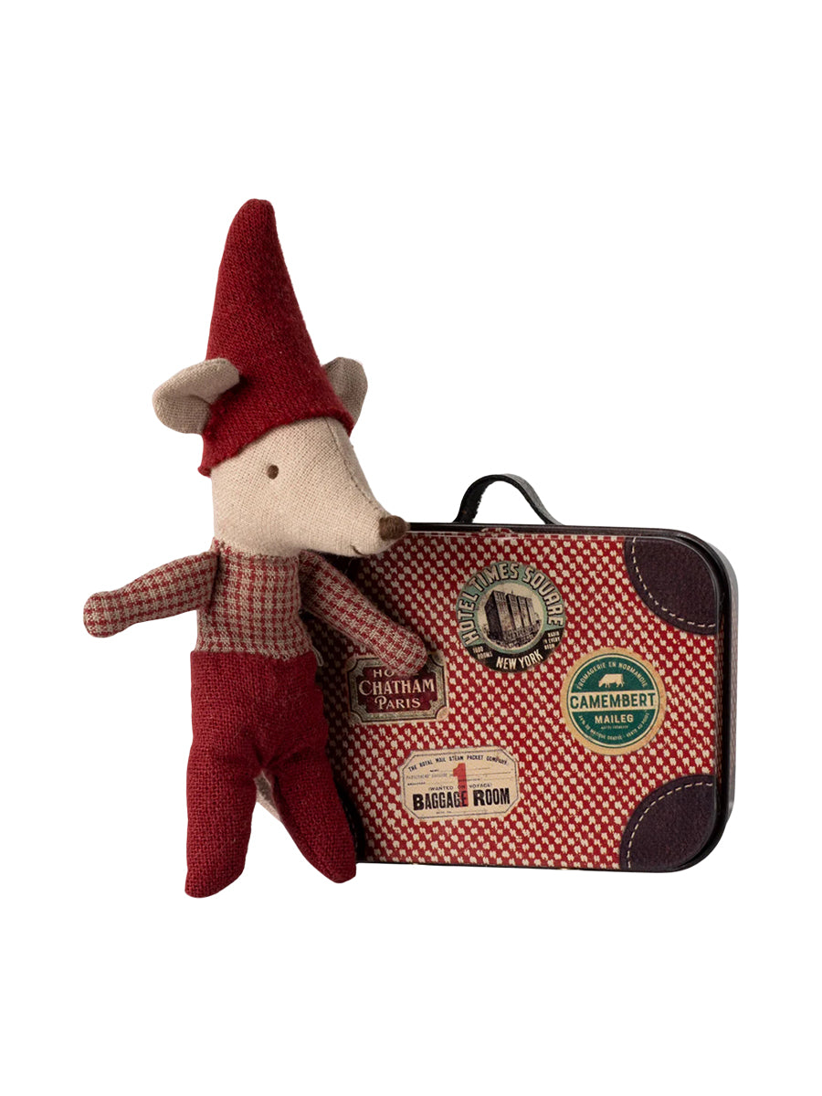 Christmas Mouse, Baby in Suitcase Pretend Play Maileg