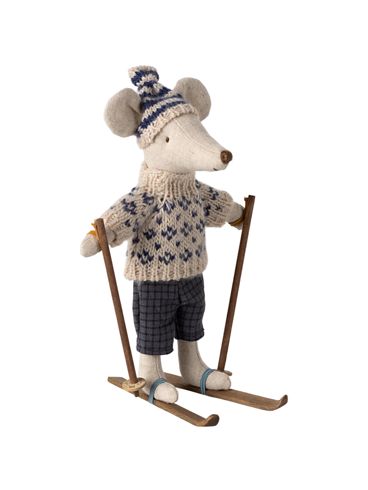 Winter Mouse with Ski Set - Dad Pretend Play Maileg
