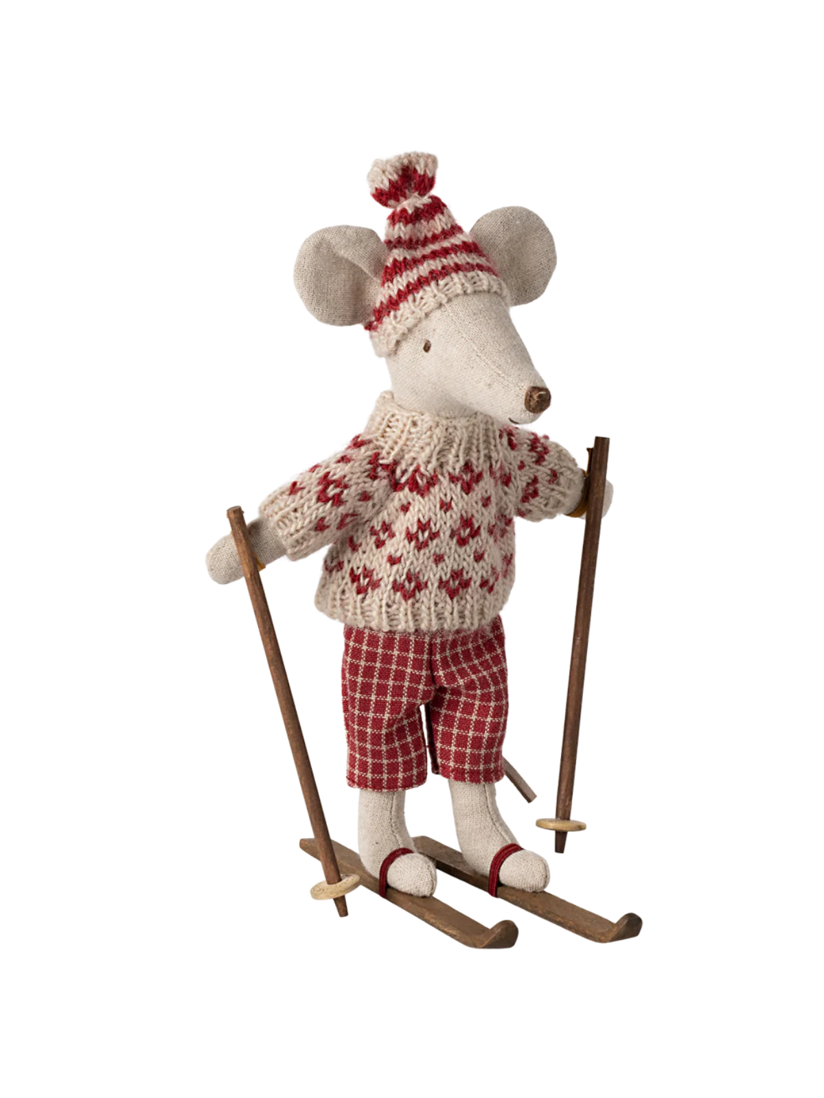 Winter Mouse with Ski Set - Mum Pretend Play Maileg