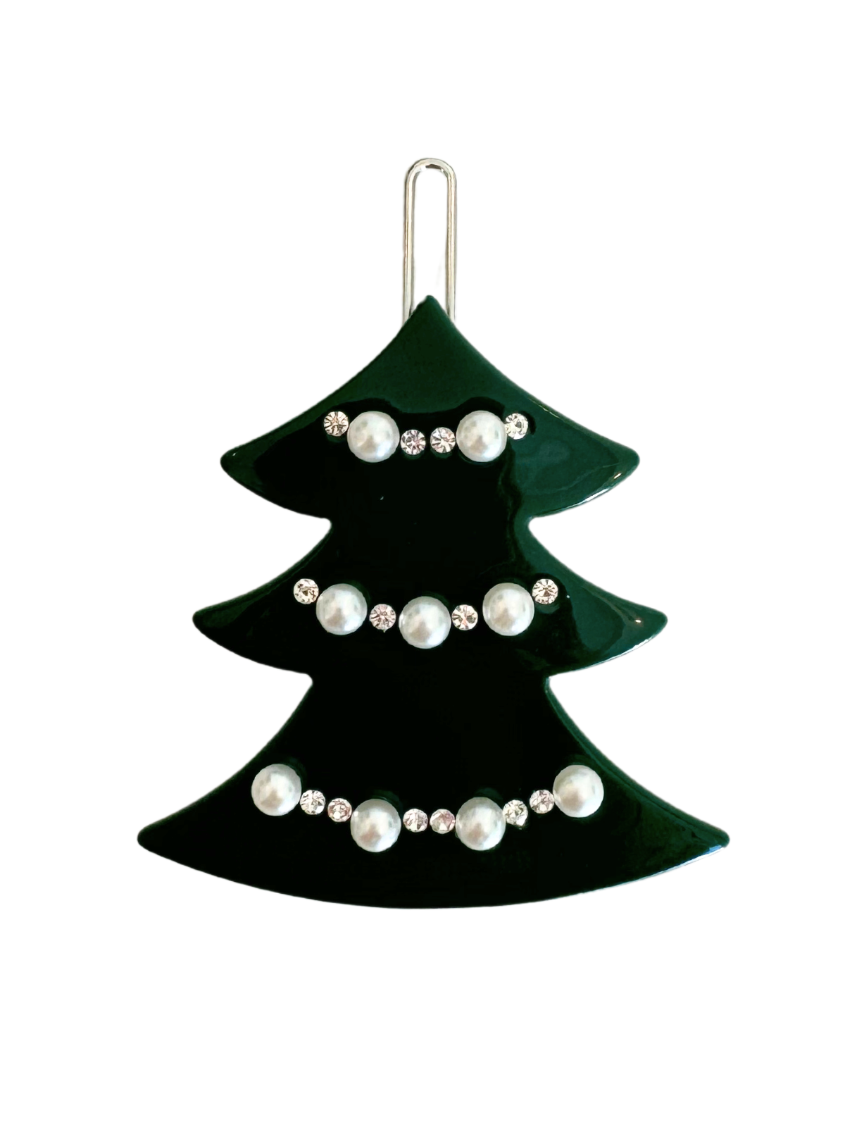 Embellished Christmas Tree Clip Hair Accessories Milledeux