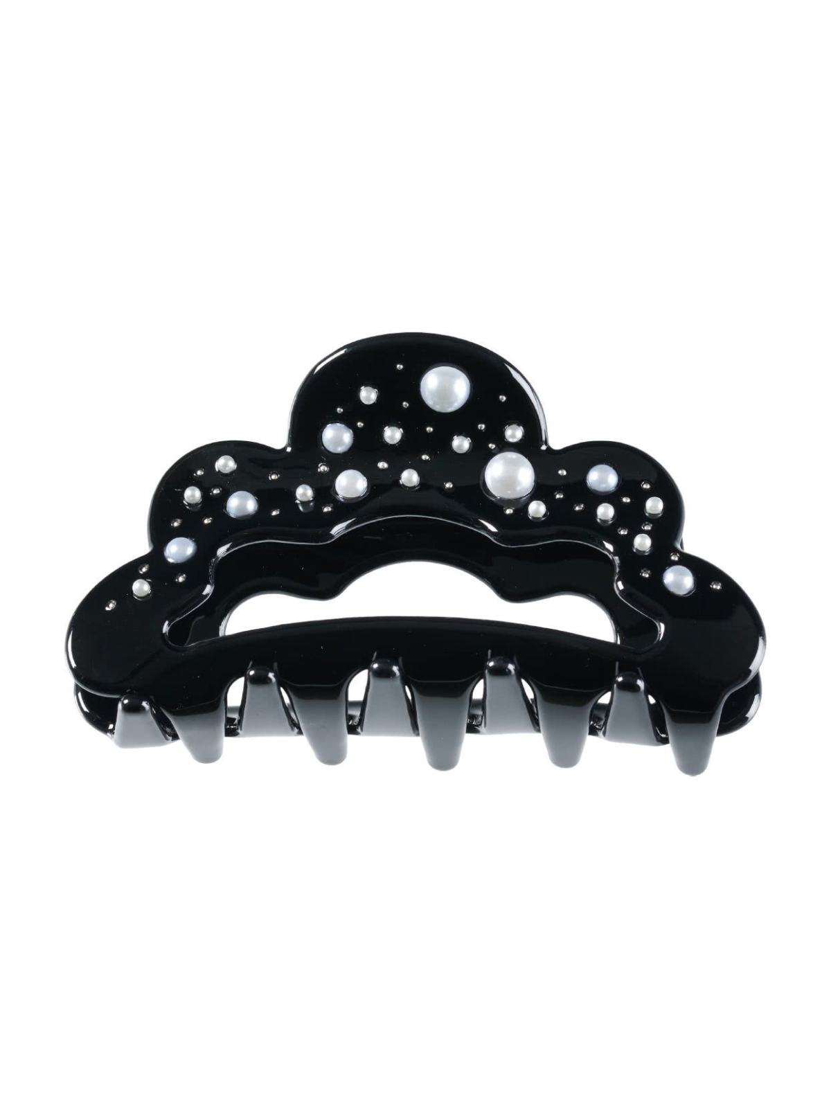 Pearl Hair Claw Hair Accessories Milledeux Black