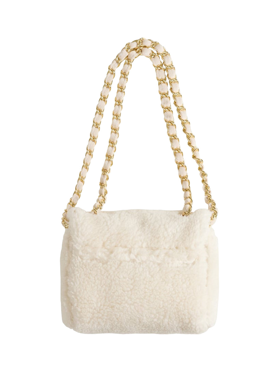 Small Teddy Chain Purse - Ivory Bags Milledeux