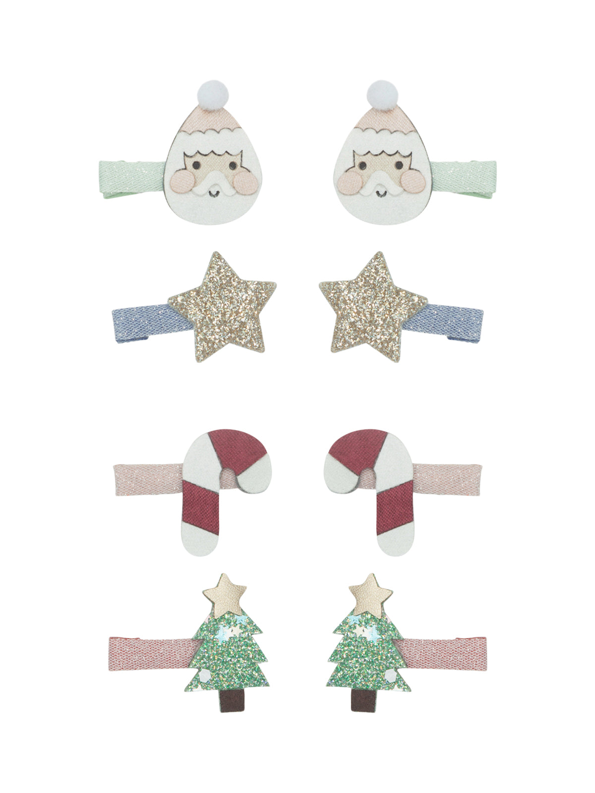 Santa Mini Clips Hair Accessories Mimi & Lula