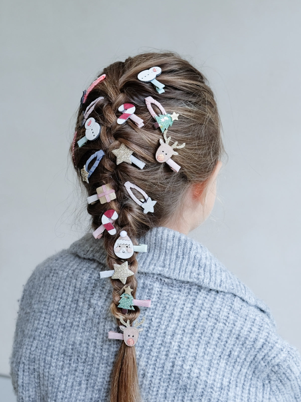 Santa Mini Clips Hair Accessories Mimi & Lula