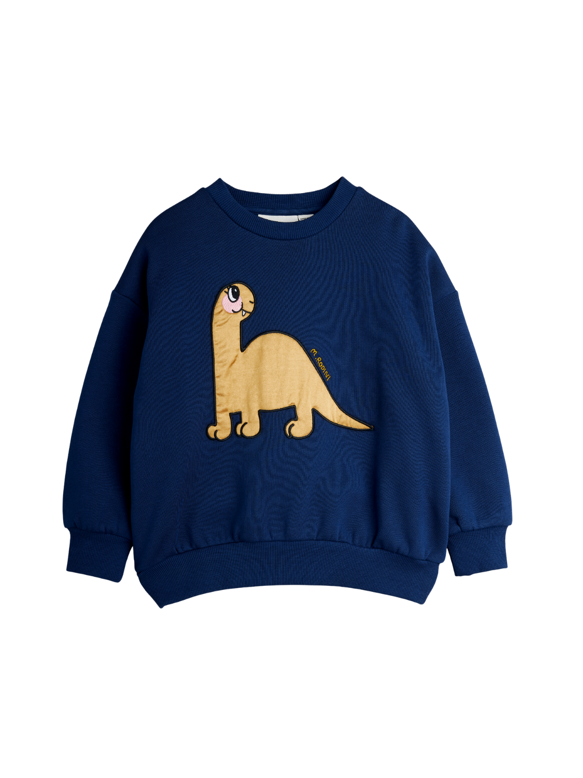 Dino Appliqué Sweatshirt Sweatshirts Mini Rodini Dark Blue 2-3Y