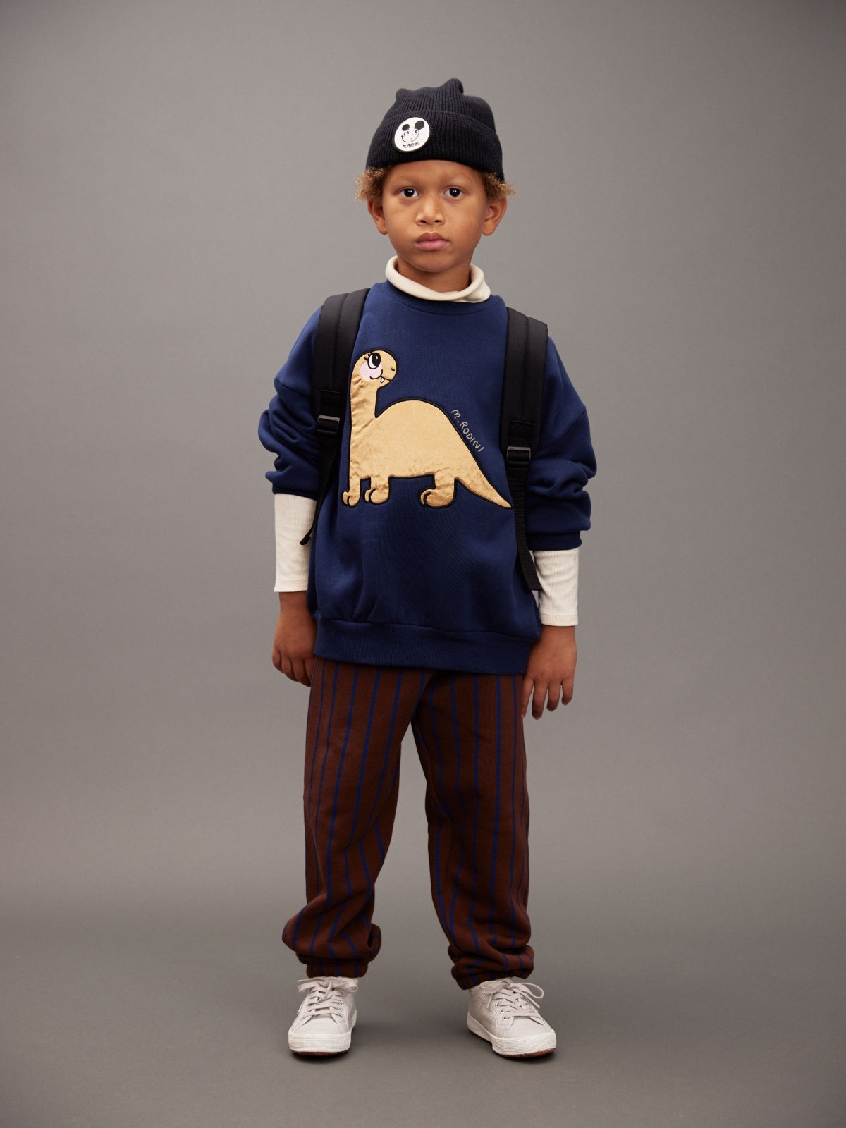 Dino Appliqué Sweatshirt Sweatshirts Mini Rodini
