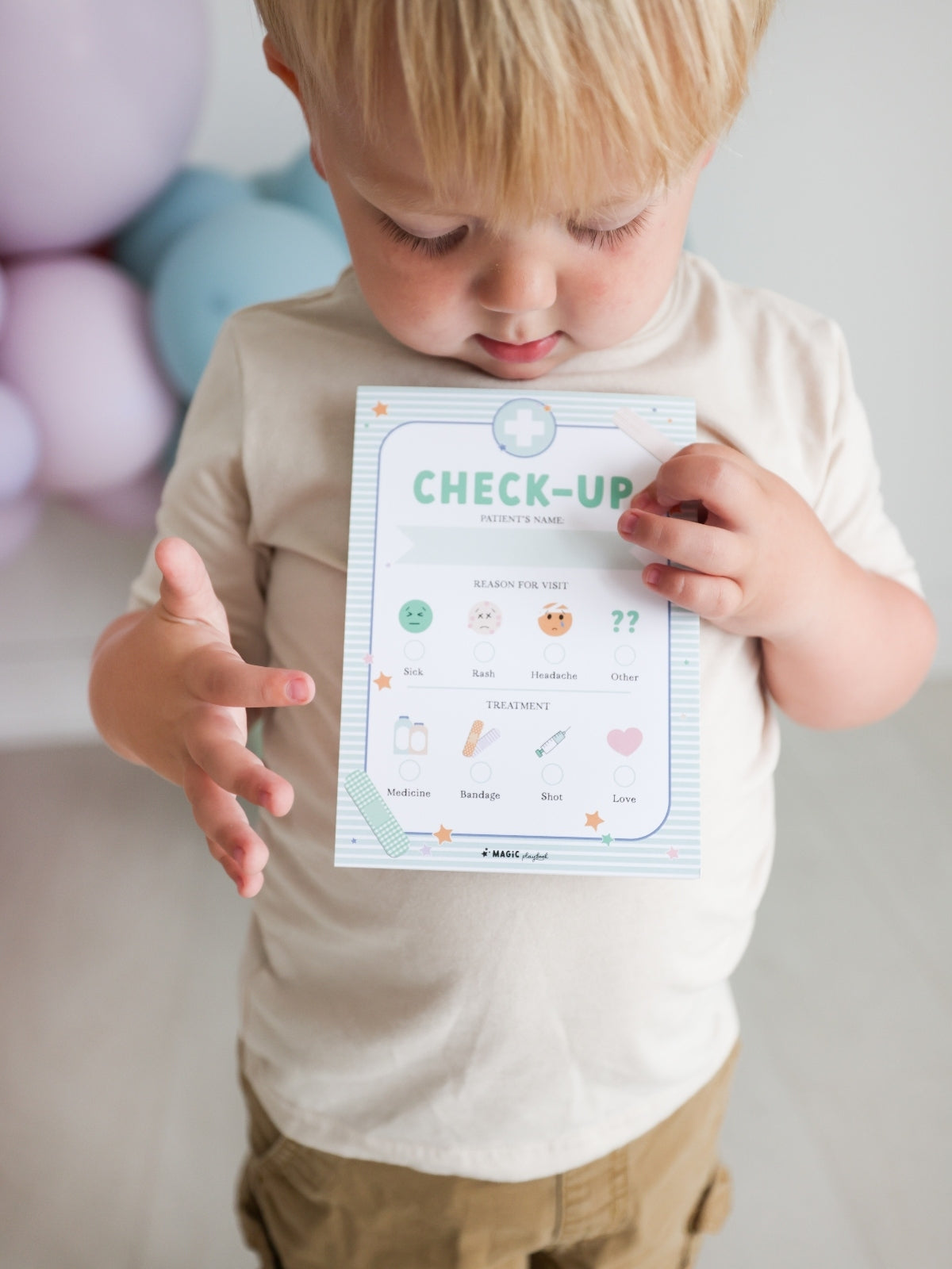 Pretend Play Notepads: Check Up Time Pretend Play Magic Playbook