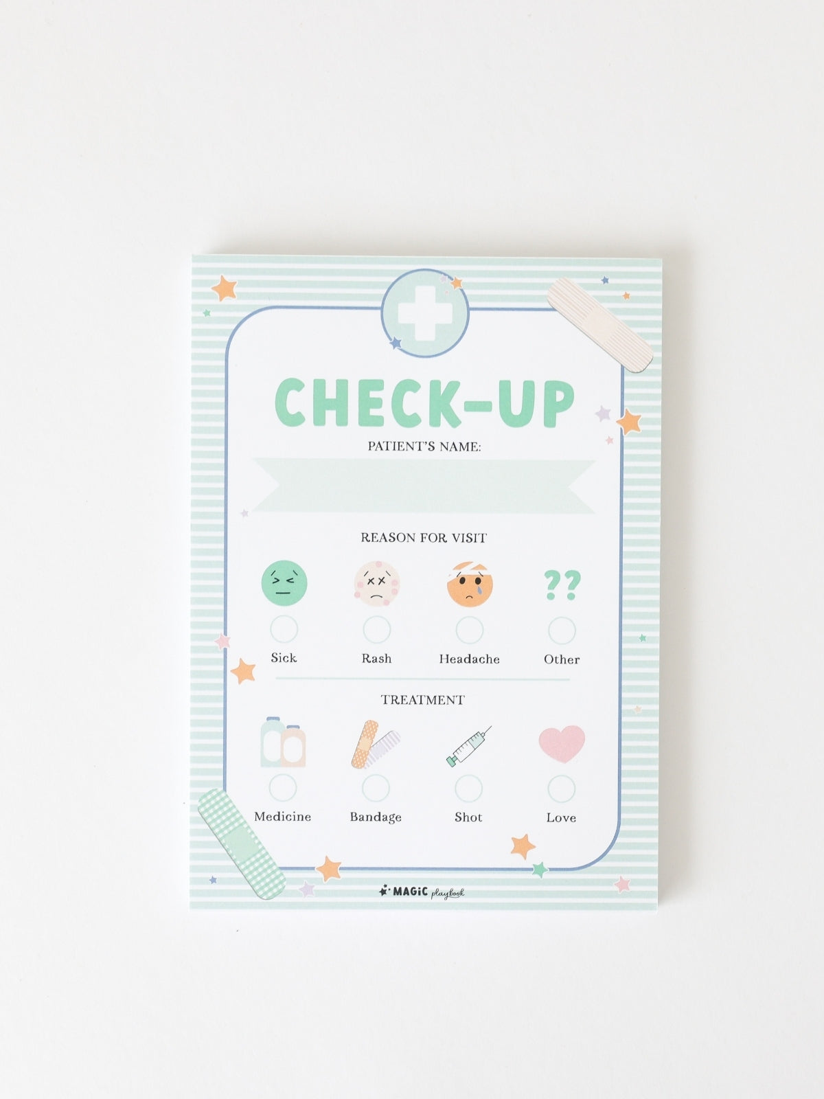 Pretend Play Notepads: Check Up Time Pretend Play Magic Playbook