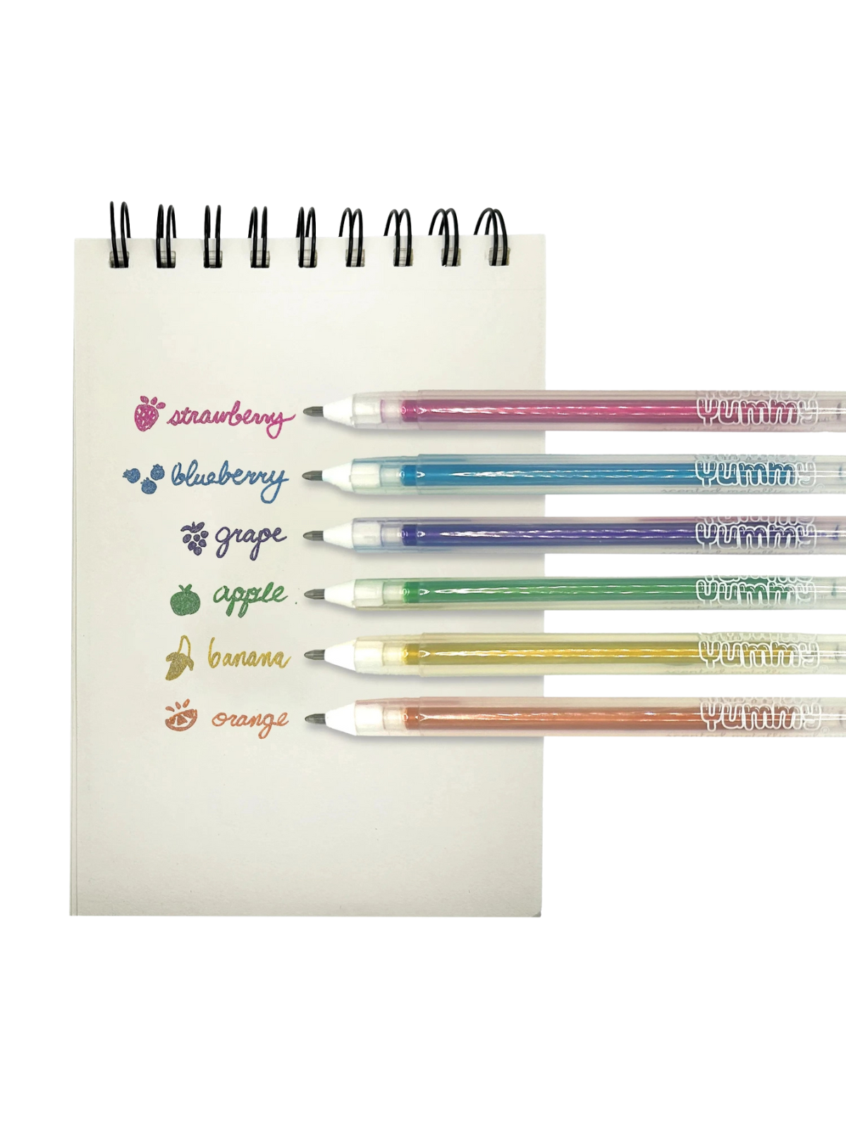Yummy Yummy Scented Gel Pens Metallic - Set of 6 Arts & Crafts Ooly