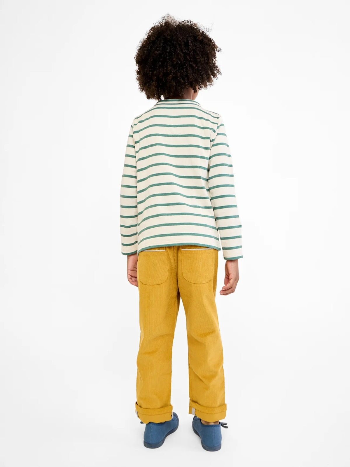 Edward Long Sleeve T-Shirt - Pine Stripe Tops Oso & Me