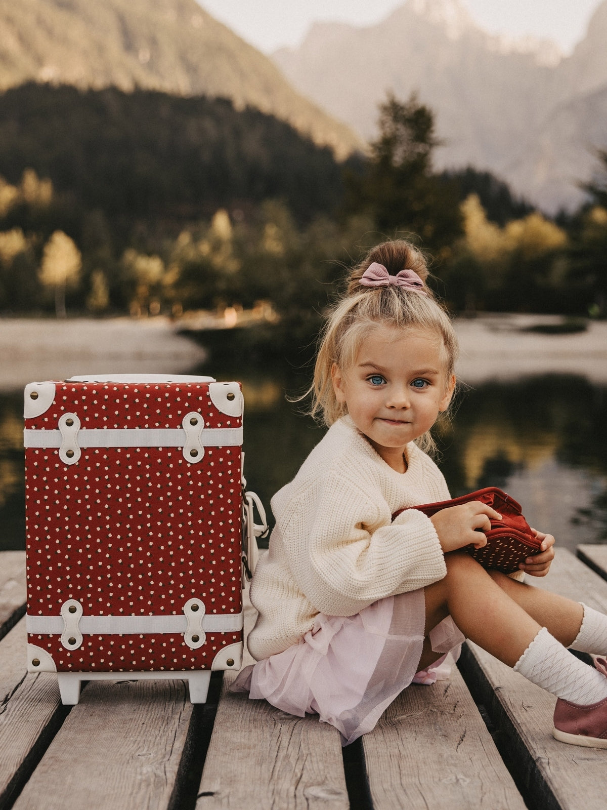 See Ya Suitcase - Sweetheart Red Bags Olli Ella