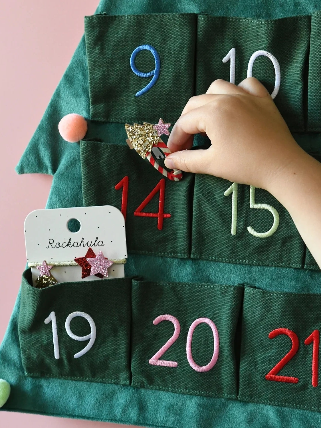 Christmas Tree Reusable Advent Calendar Hair Accessories Rockahula Kids