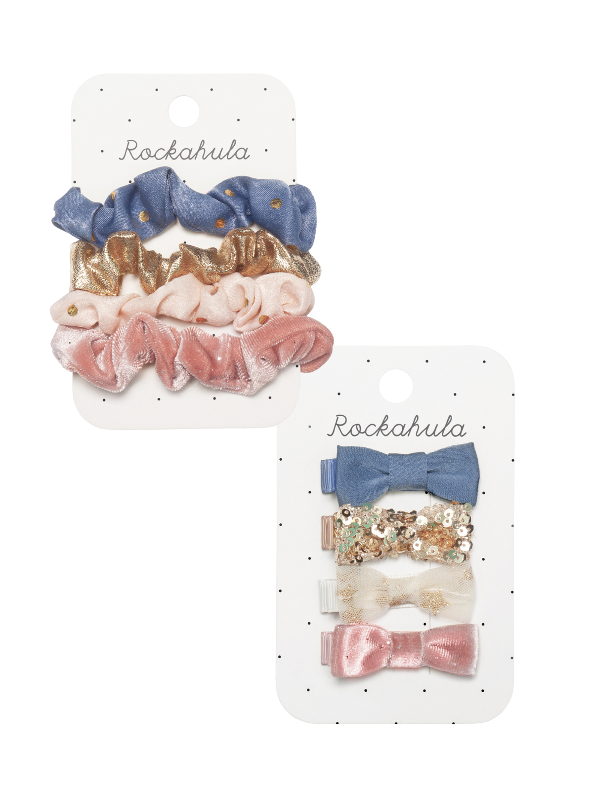 Enchanted Mini Bow Clips & Scrunchies Set Hair Accessories Rockahula Kids