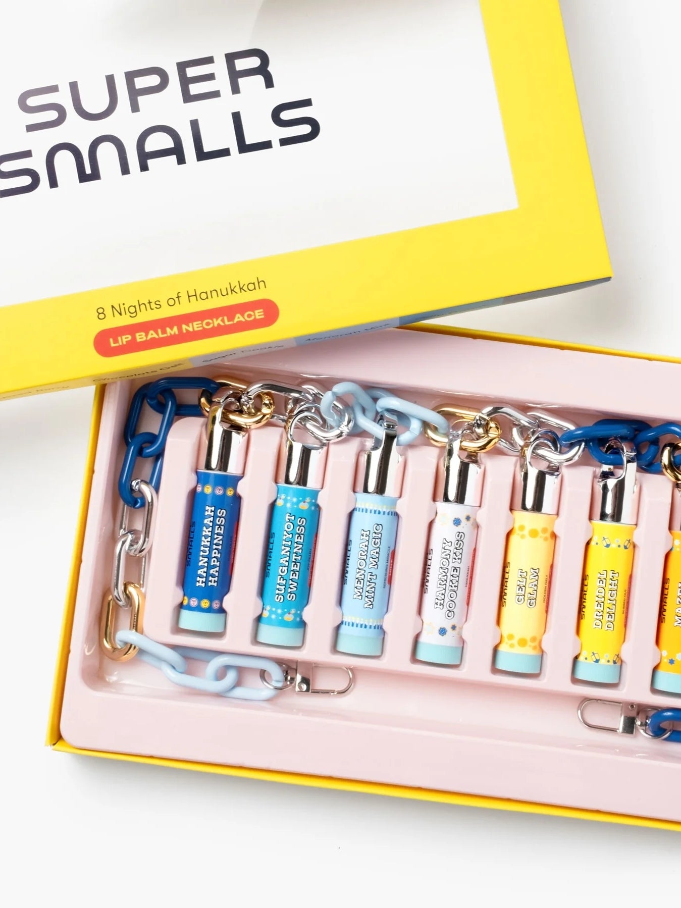 8 Nights of Hanukkah Lip Balm Set Pretend Play Super Smalls