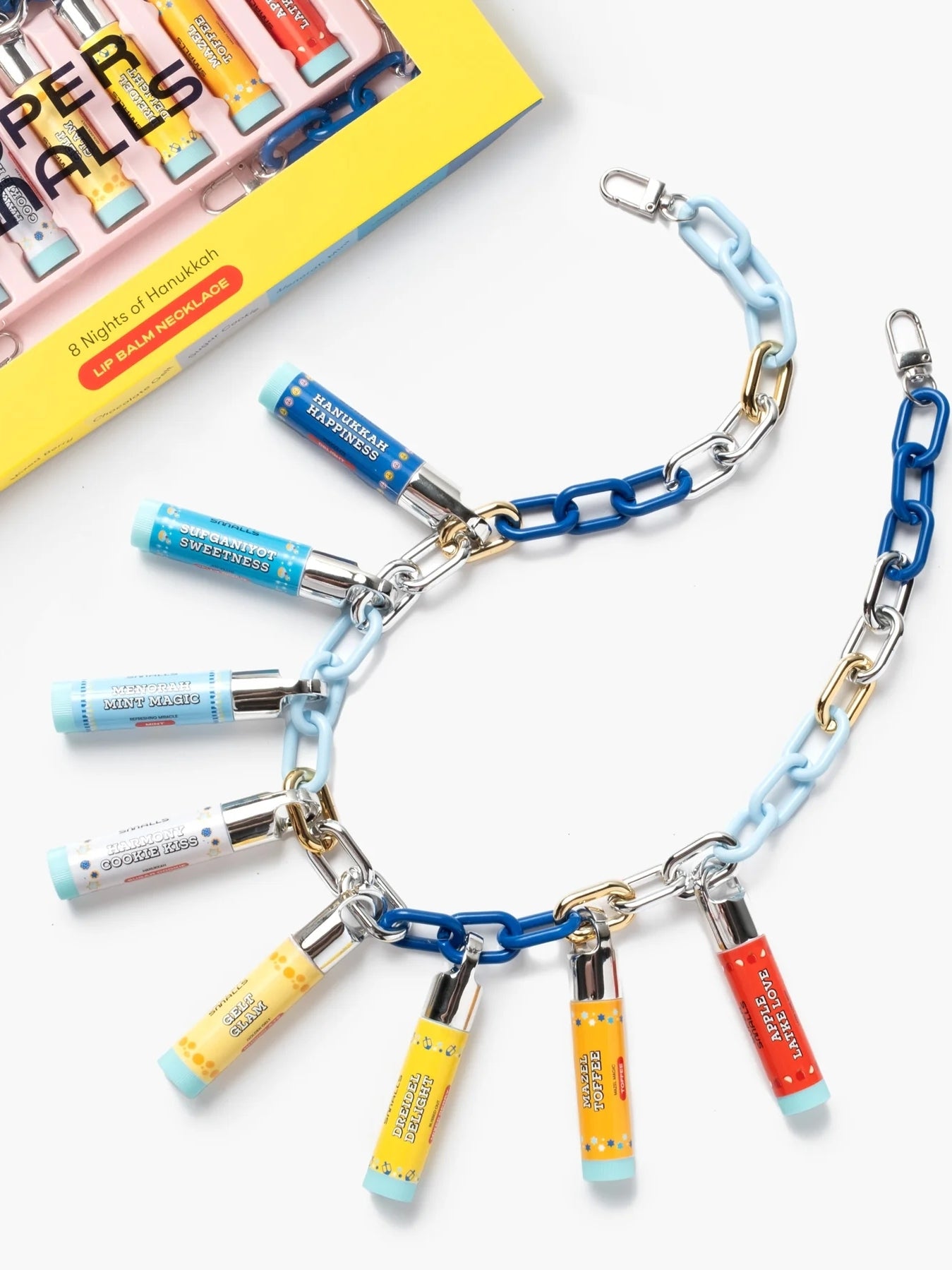 8 Nights of Hanukkah Lip Balm Set Pretend Play Super Smalls