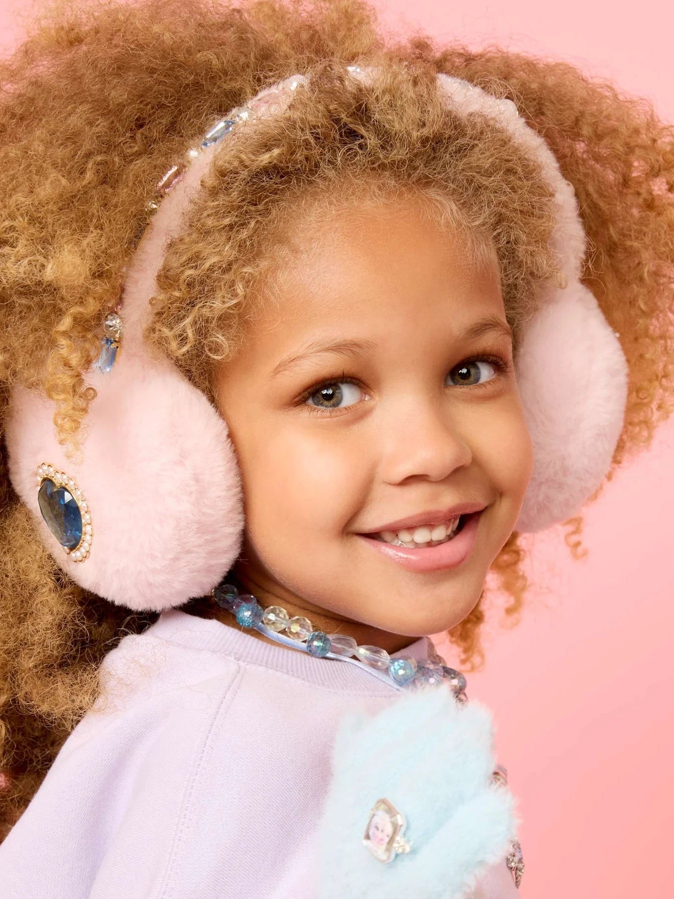 Cotton Candy Jeweled Earmuffs Hats Super Smalls