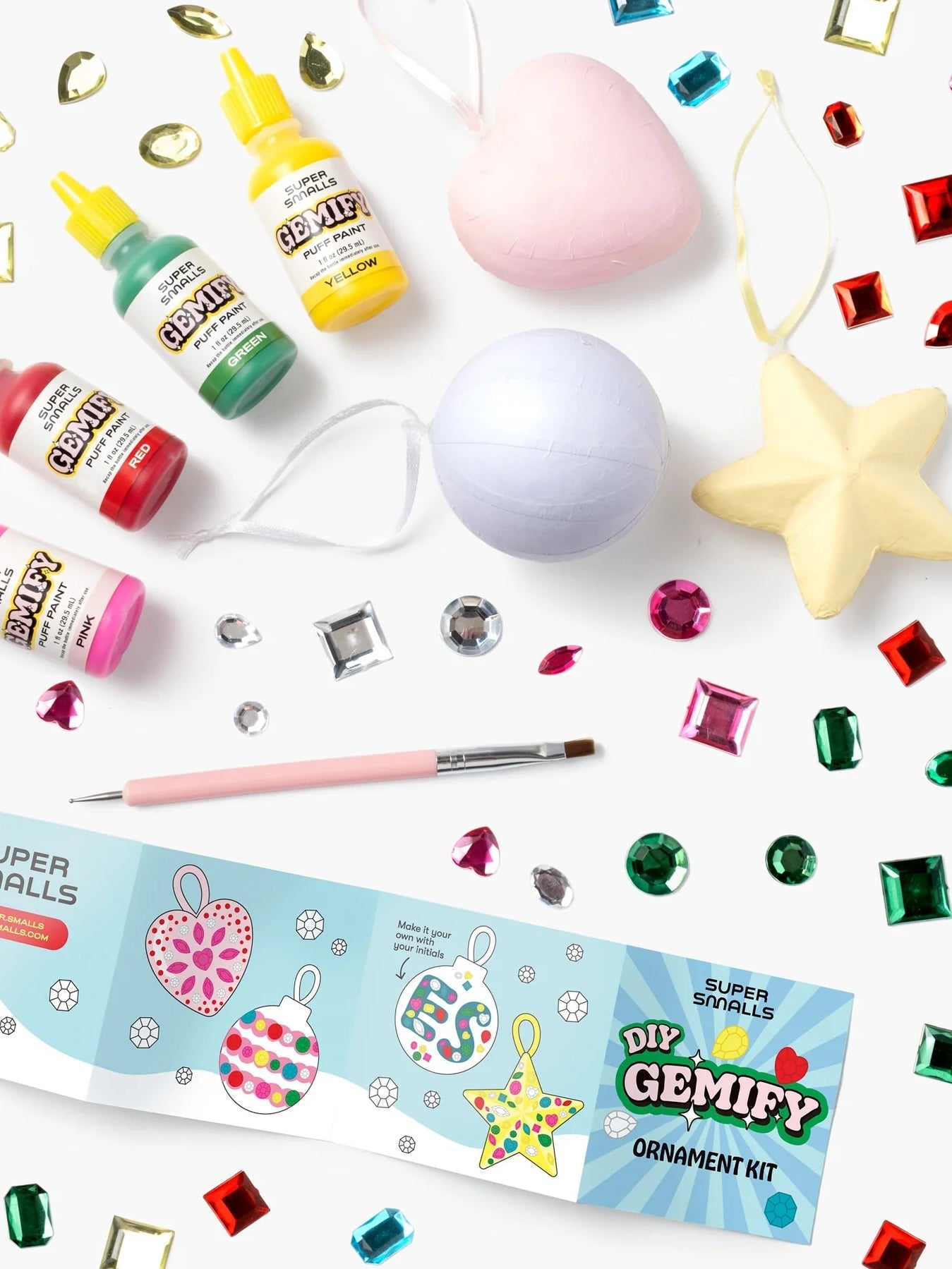 Crafty Christmas DIY Gemify Ornament Kit Arts & Crafts Super Smalls