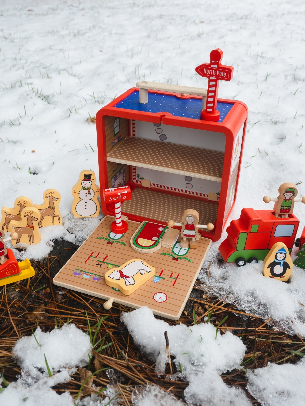 Suitcase Series: Santa's Workshop Pretend Play Jack Rabbit Creations