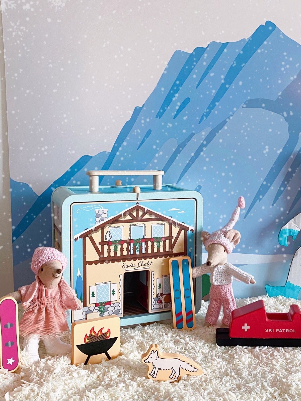 Suitcase Series: Ski Chalet Pretend Play Jack Rabbit Creations