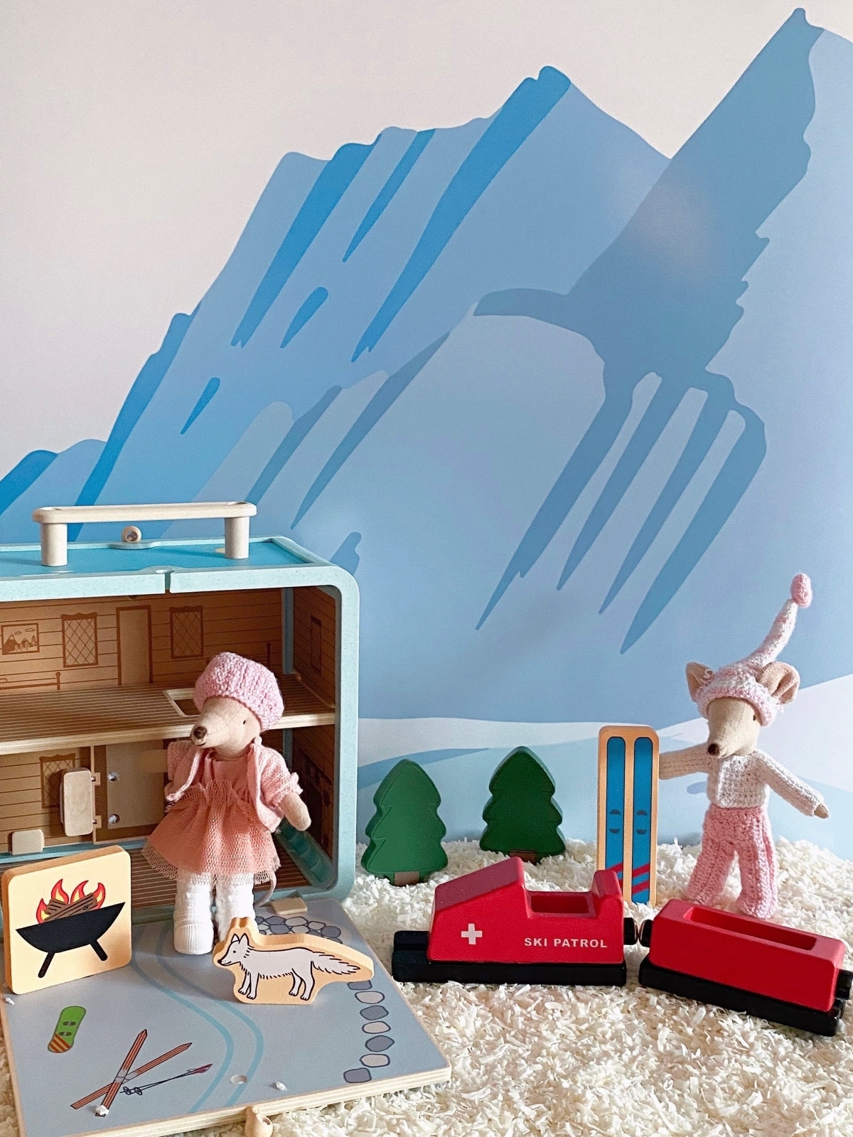 Suitcase Series: Ski Chalet Pretend Play Jack Rabbit Creations