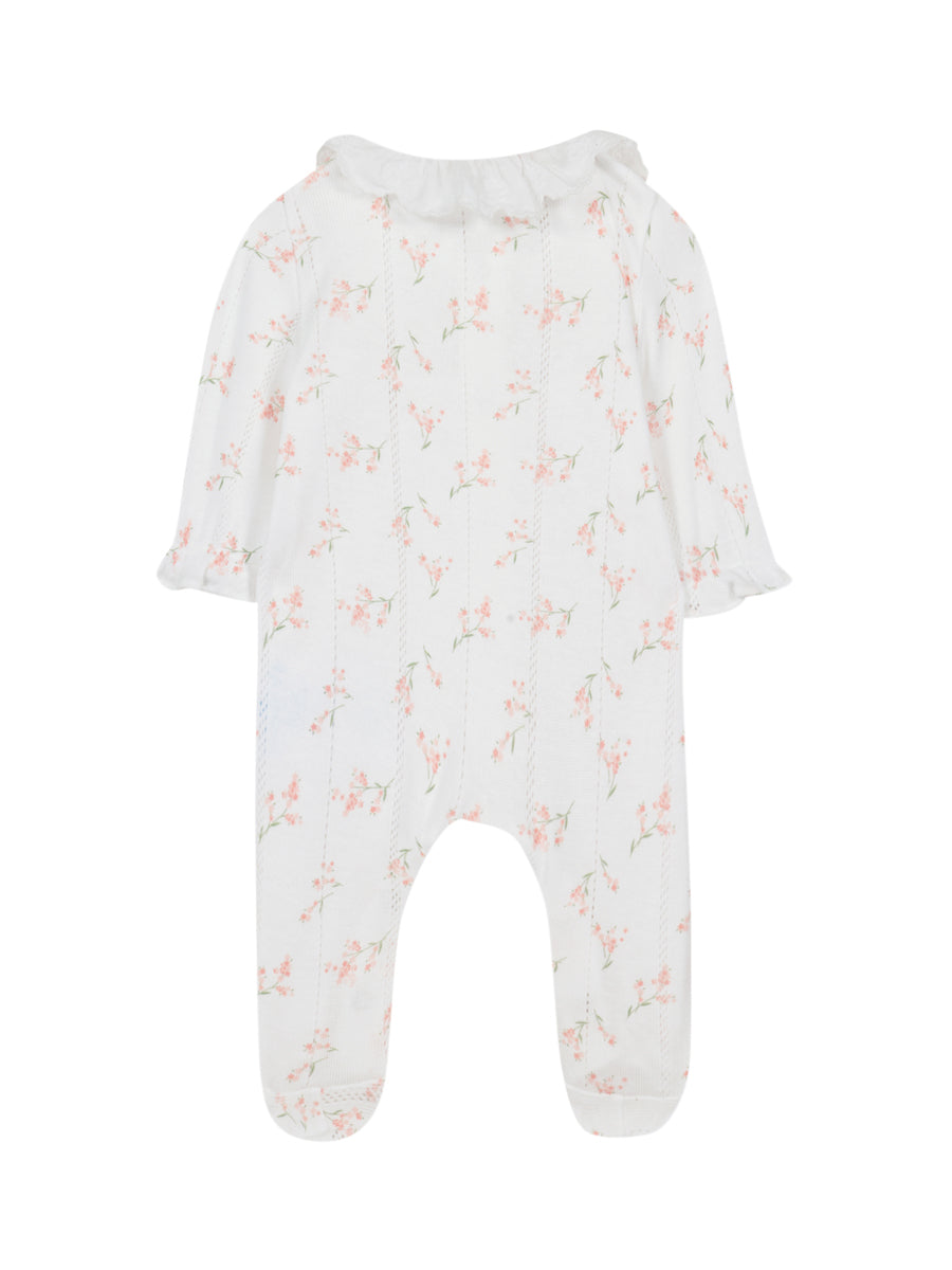 Floral Pointelle Romper Rompers Tartine et Chocolat