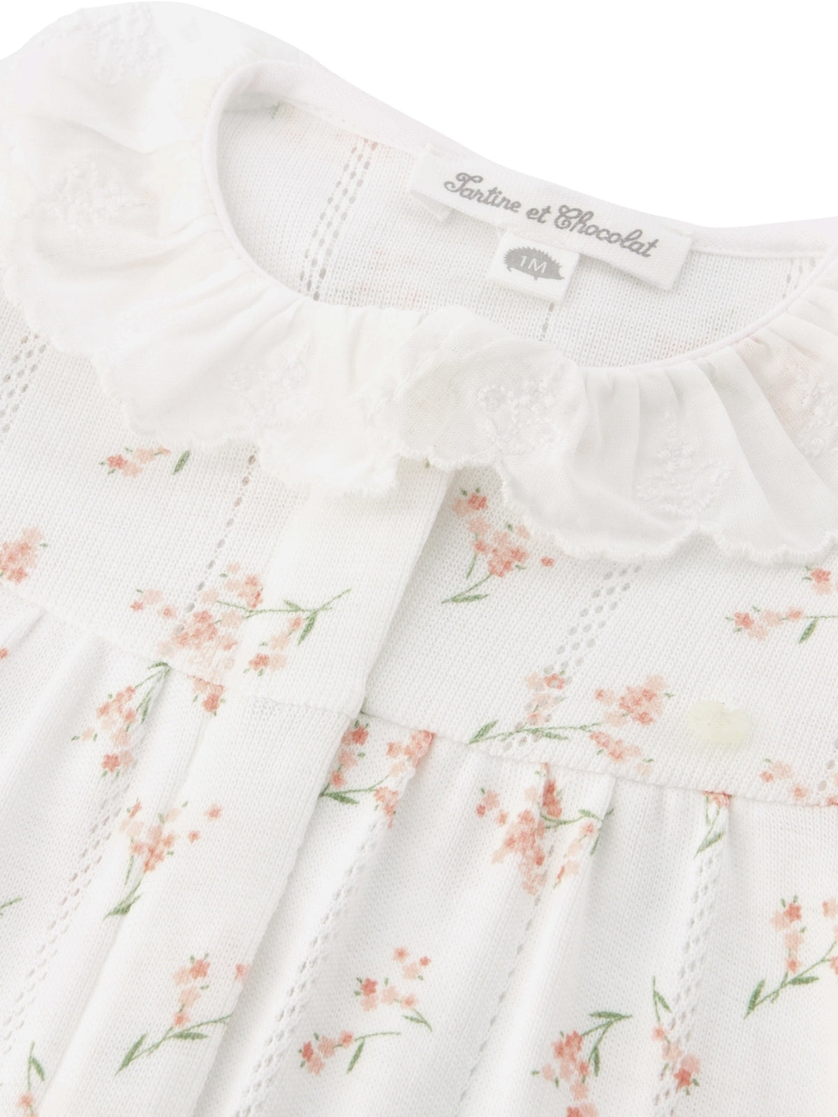 Floral Pointelle Romper Rompers Tartine et Chocolat