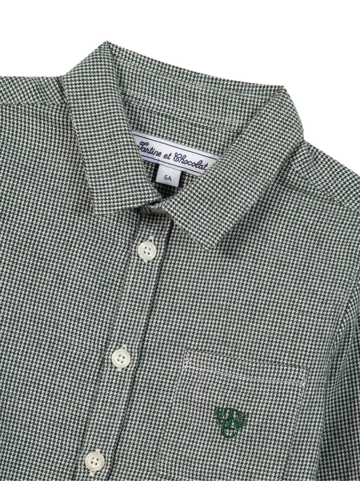 Mini Houndstooth Shirt Tops Tartine et Chocolat