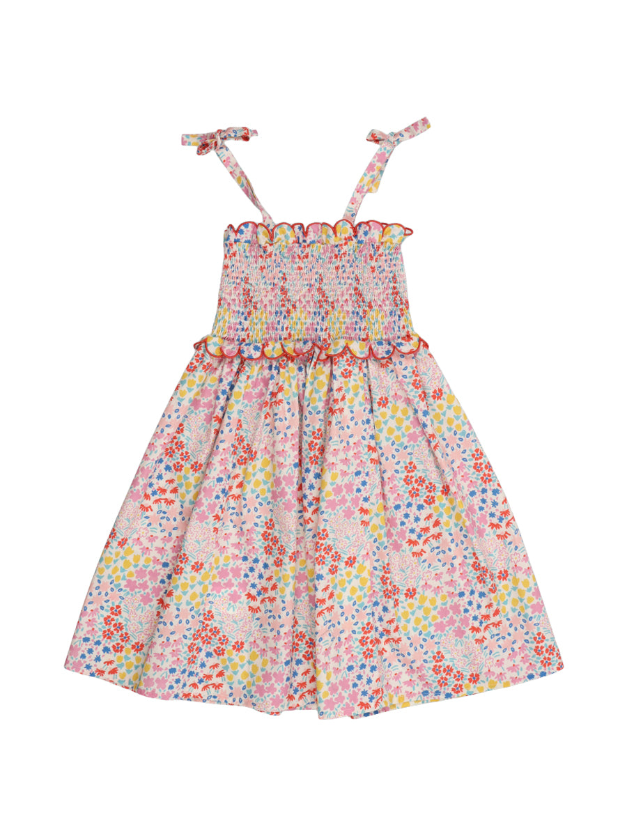 Greneva Floral Smocked Dress Dresses The New Society Anemone Print 2Y