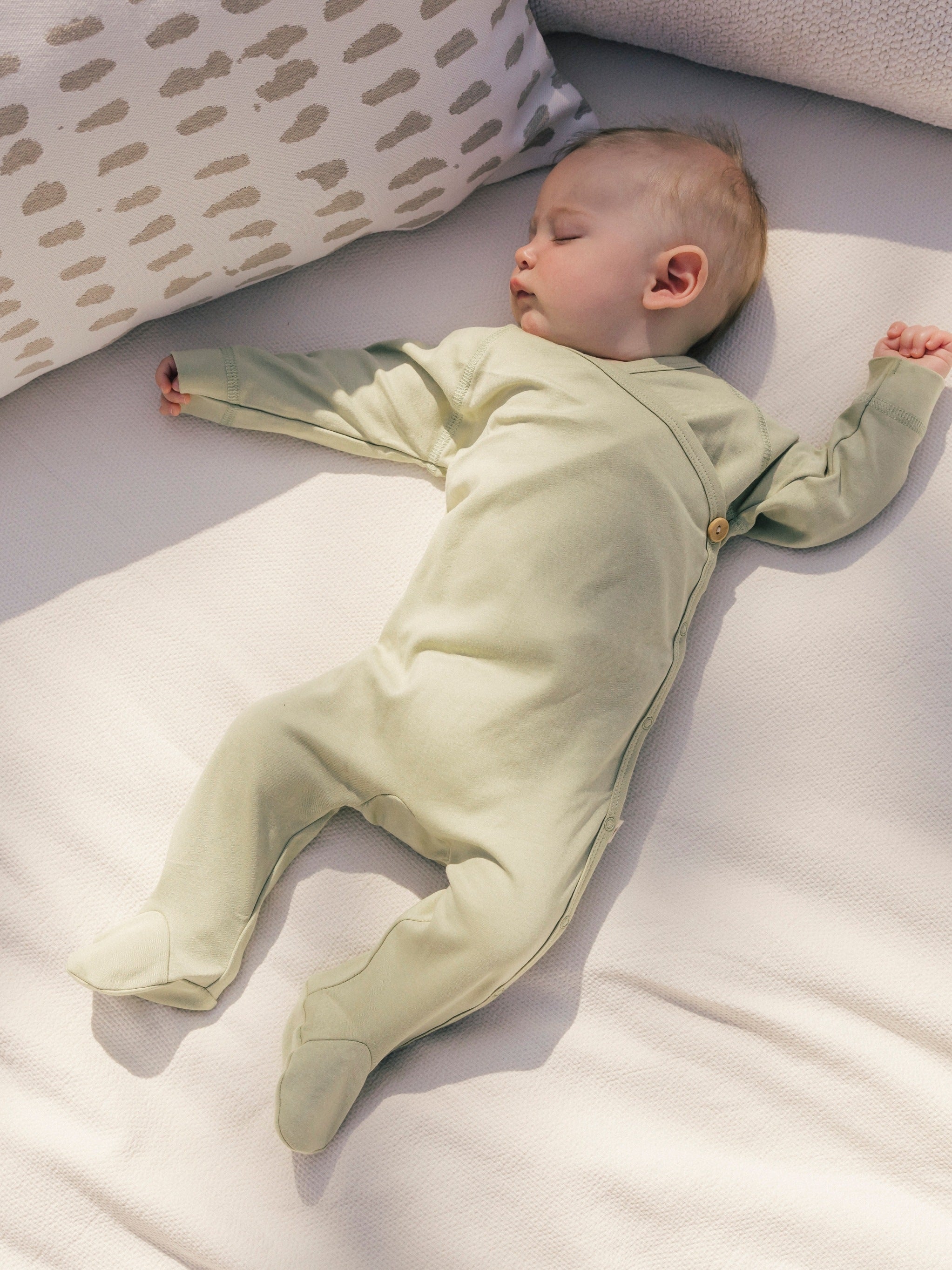 Kimono Footie with Button Rompers UAUA