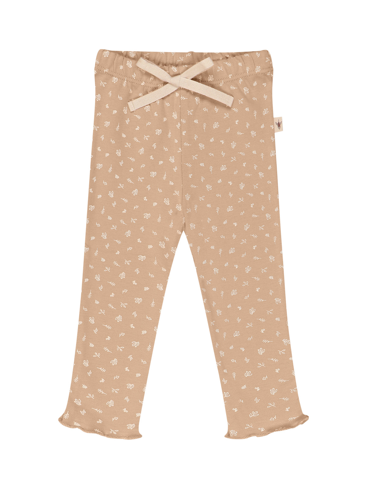Printed Ruffle Long Sleeve Tee Set Sets UAUA