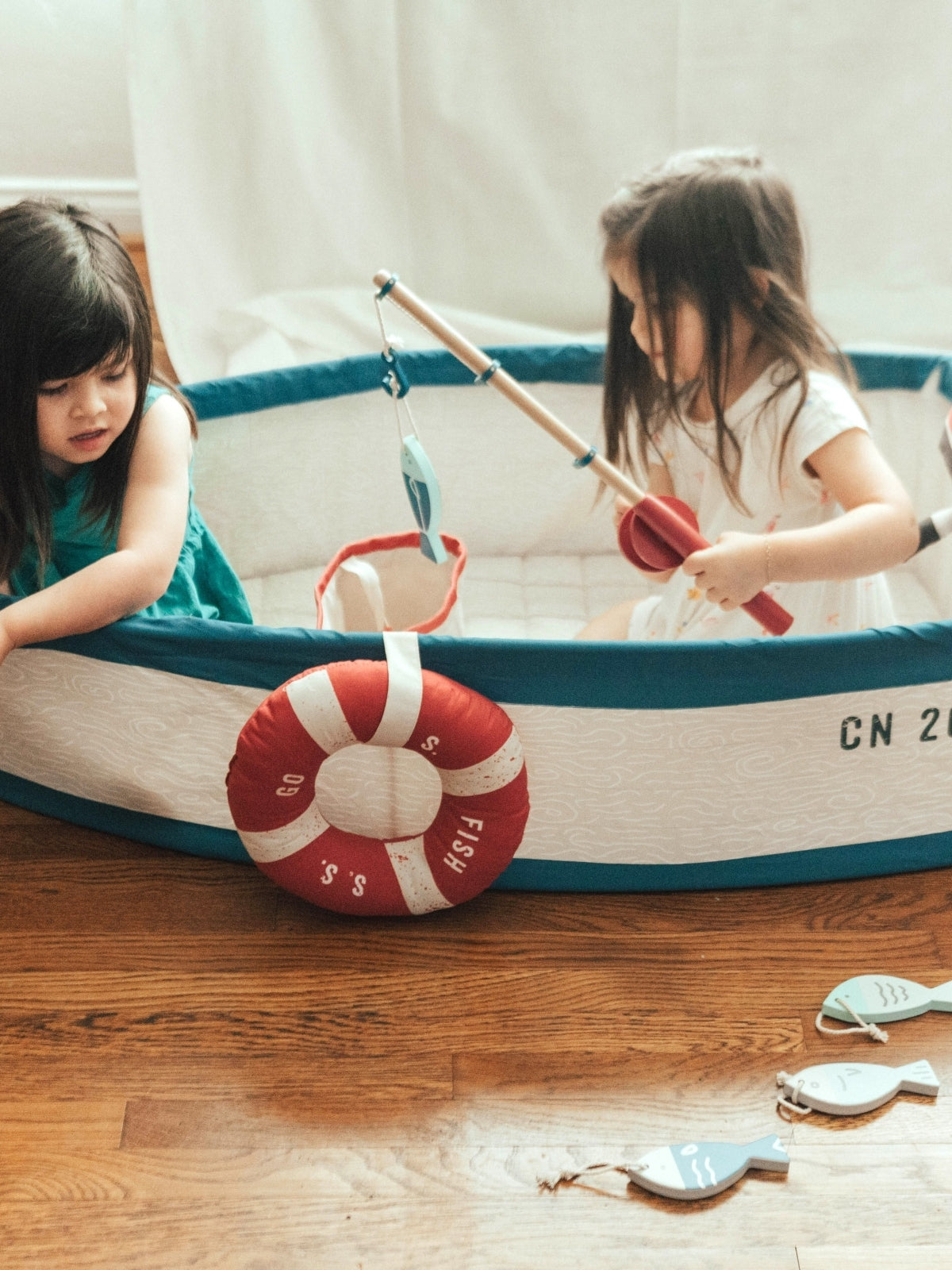 Gone Fishing Boat Pretend Play Wonder & Wise