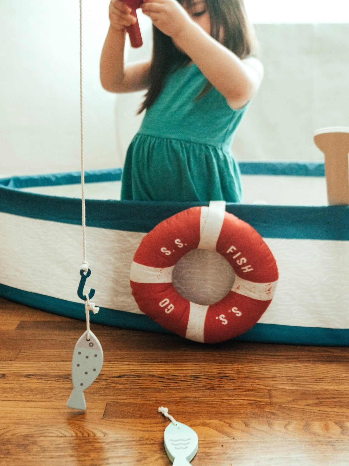Gone Fishing Boat Pretend Play Wonder & Wise