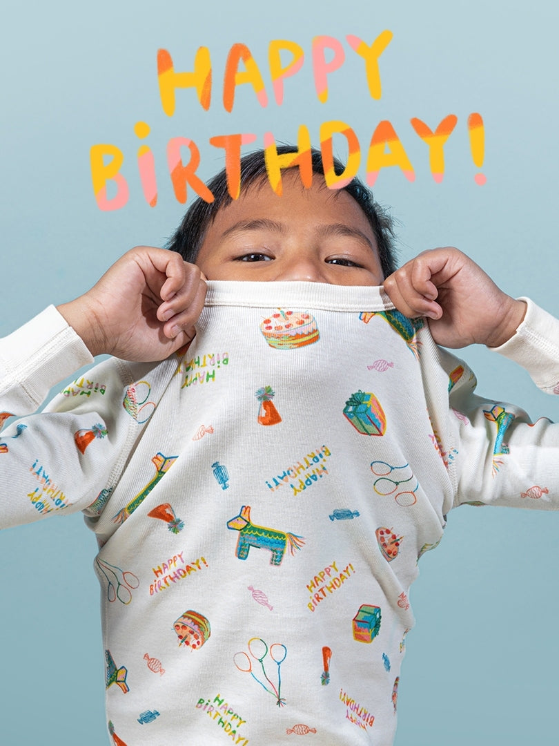 Happy Birthday PJ Set Pajamas Smaller Things