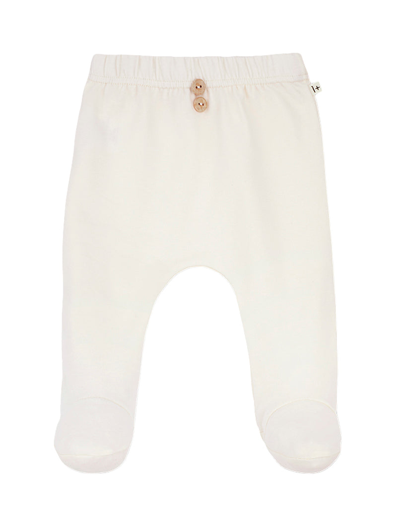 Mia Footie Leggings Leggings 1+ In The Family Ecru 1M