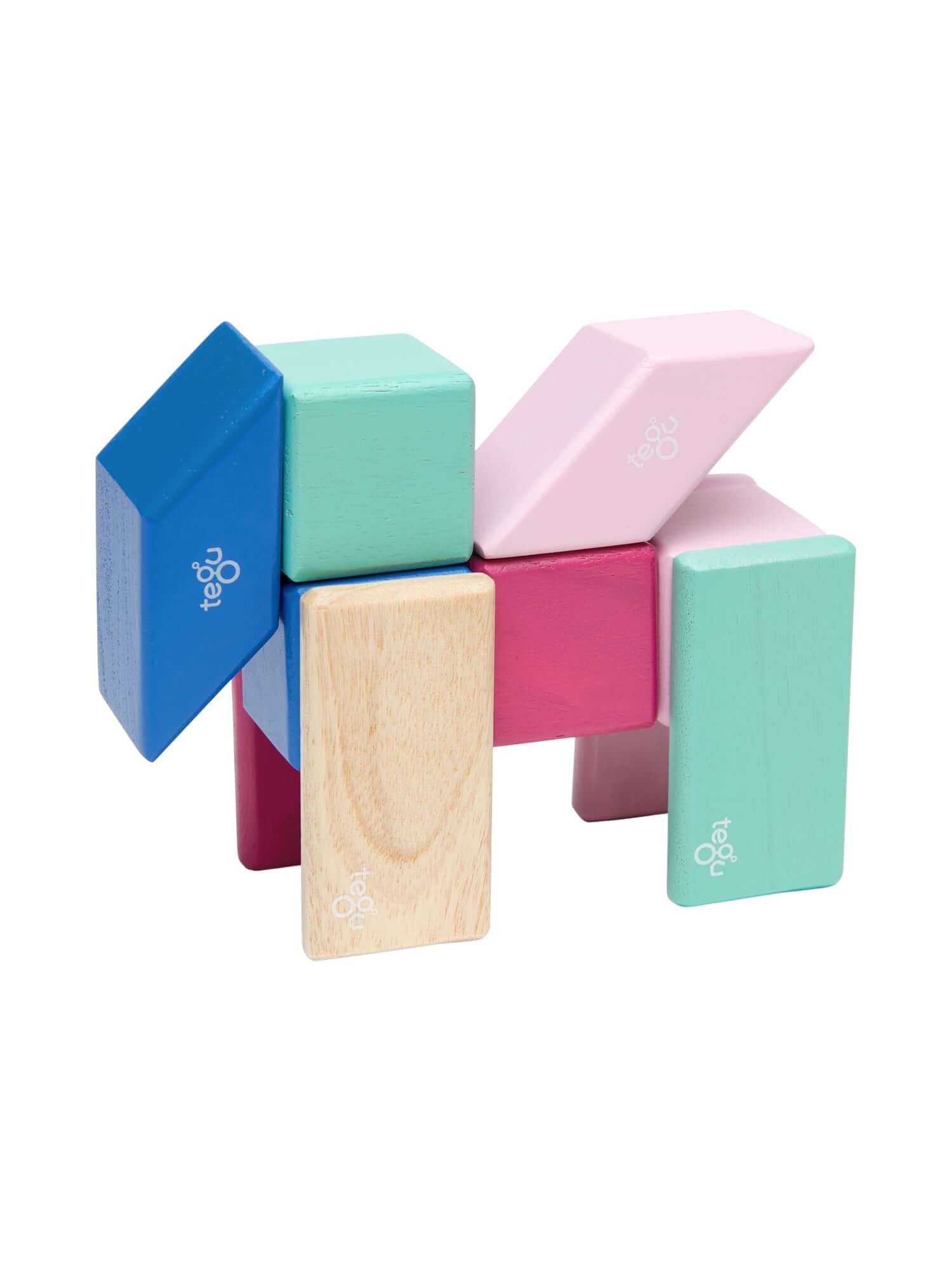 24 Piece Magnetic Wooden Block Set Games & Puzzles Tegu