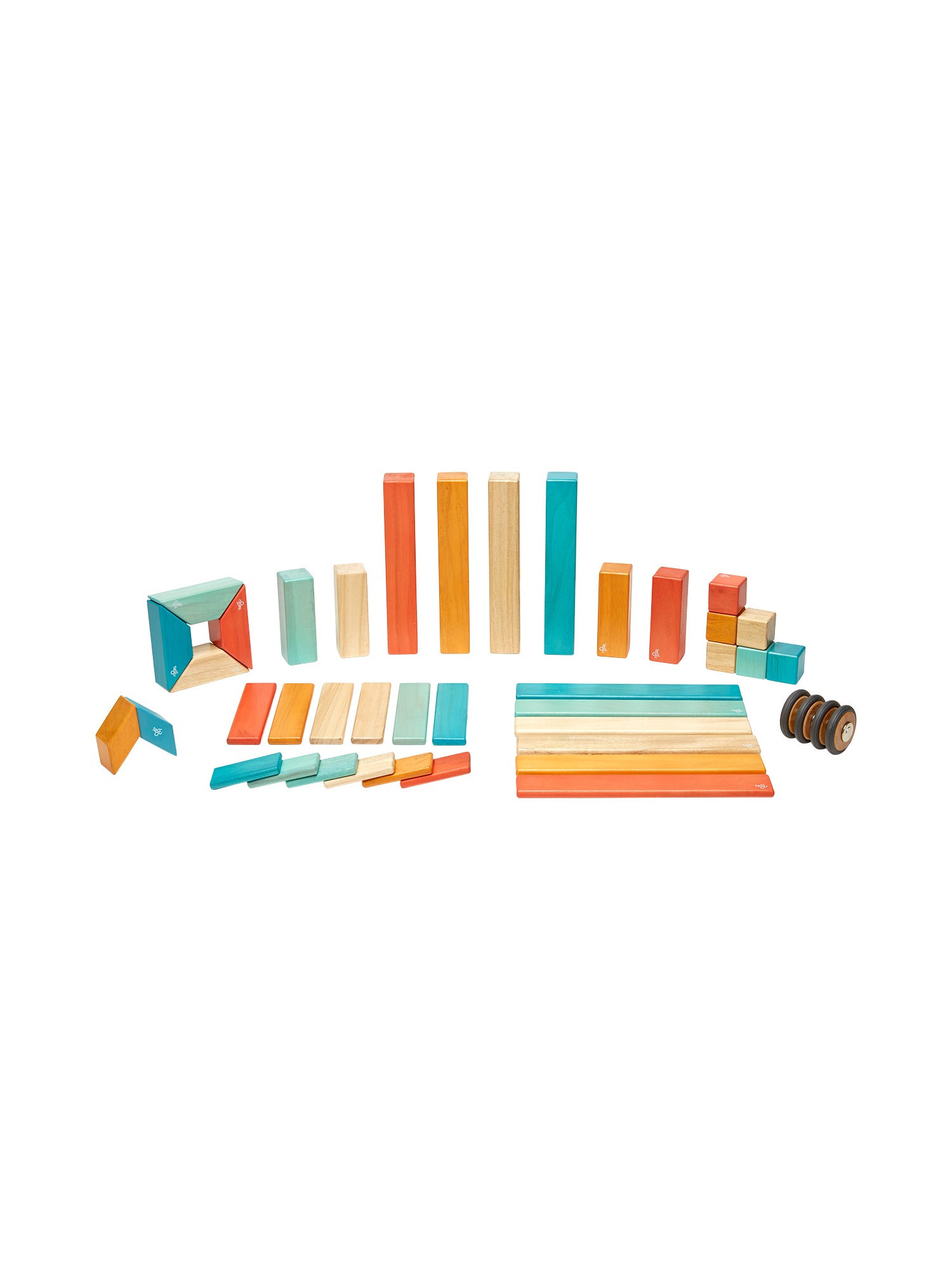 42 Piece Magnetic Wooden Block Set Games & Puzzles Tegu Sunset