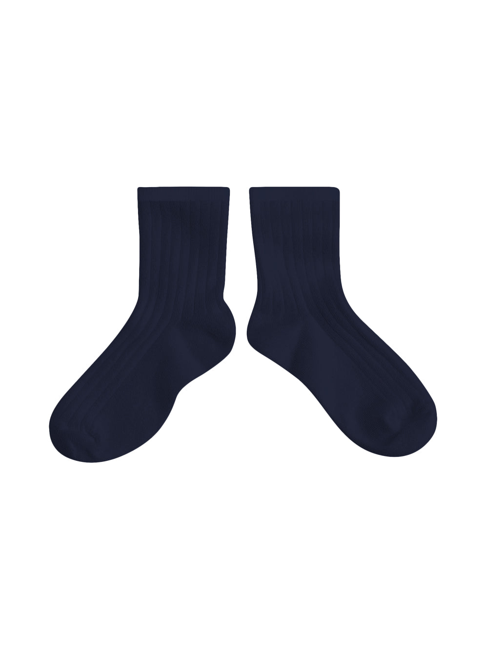 La Mini Ribbed Ankle Socks Socks Collégien Navy EU18/20