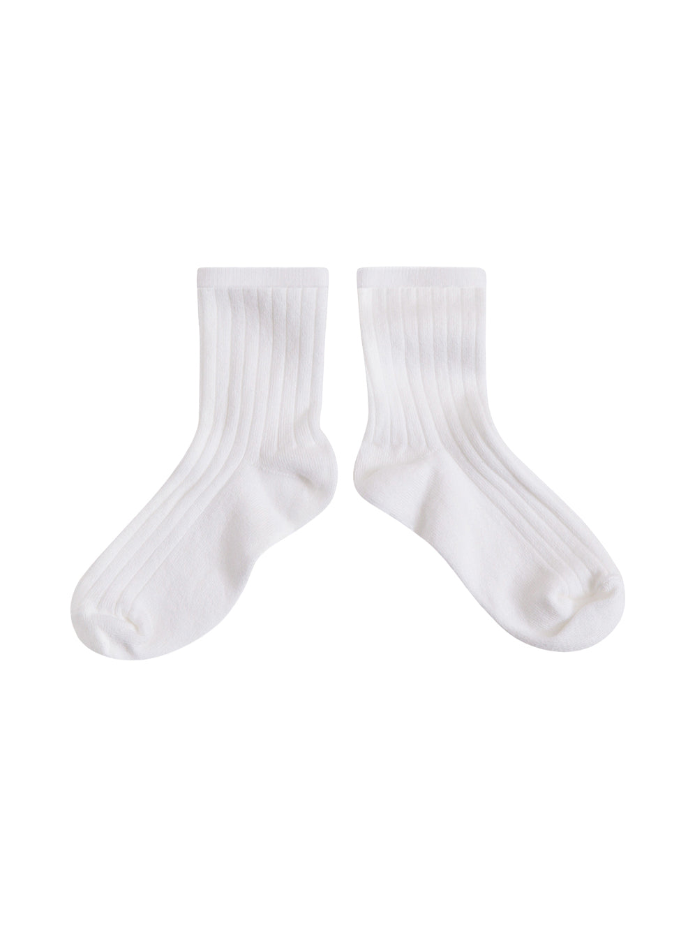 La Mini Ribbed Ankle Socks Socks Collégien Ivory EU18/20