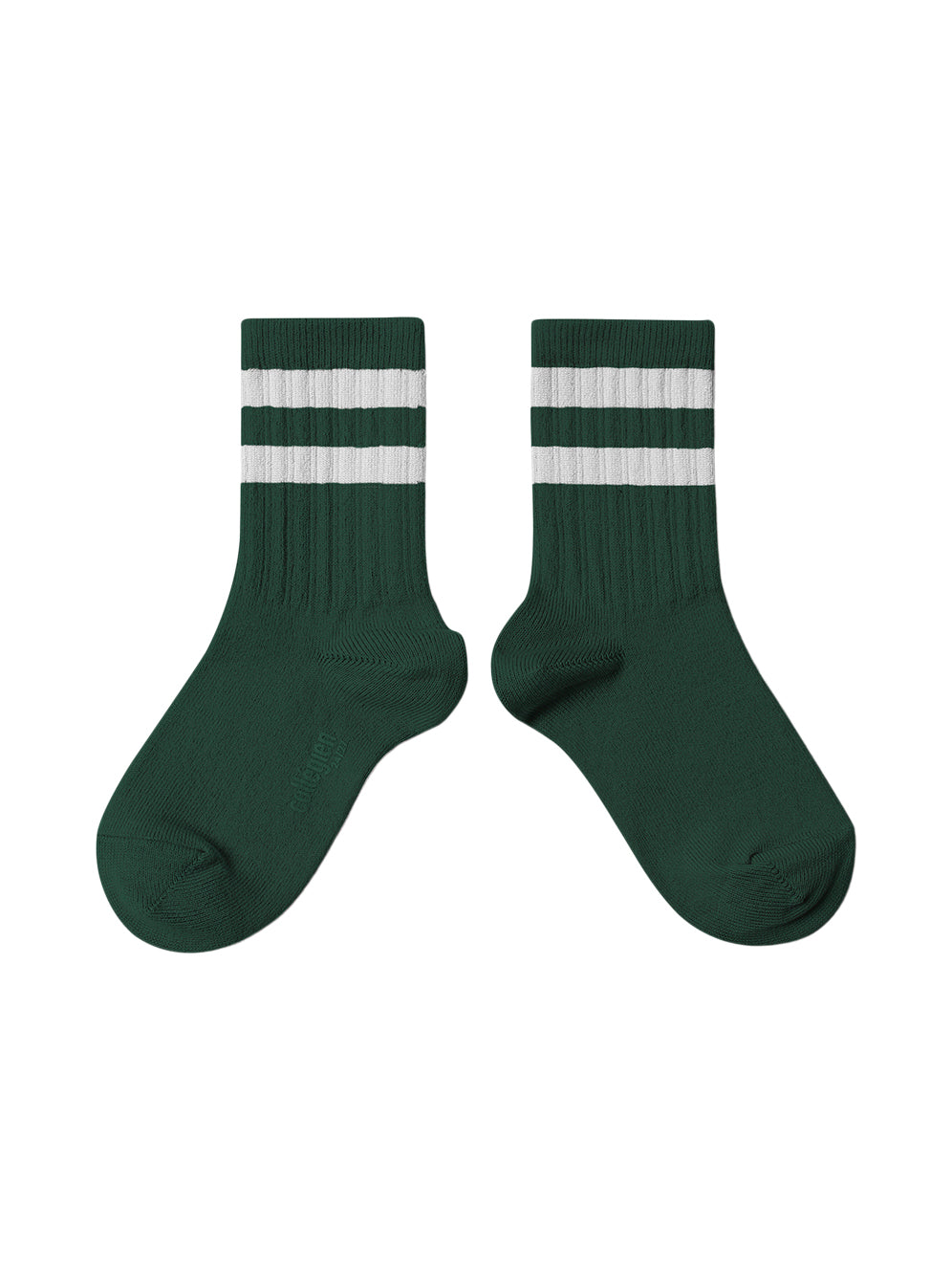 Nico Ribbed Varsity Crew Socks Socks Collégien Forest Green EU18/20