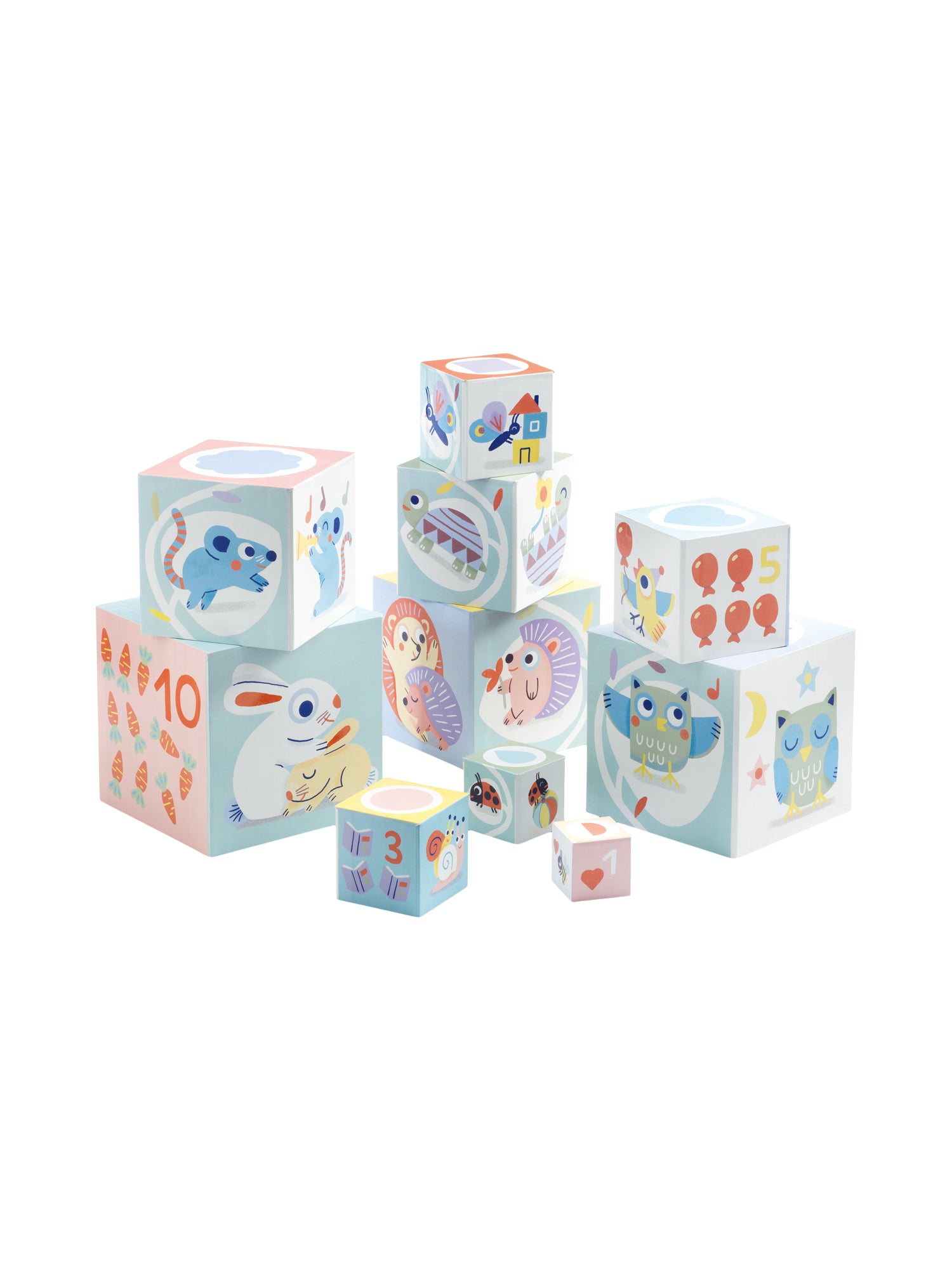 Baby Blocki Nest and Stack Blocks Baby Toys Djeco