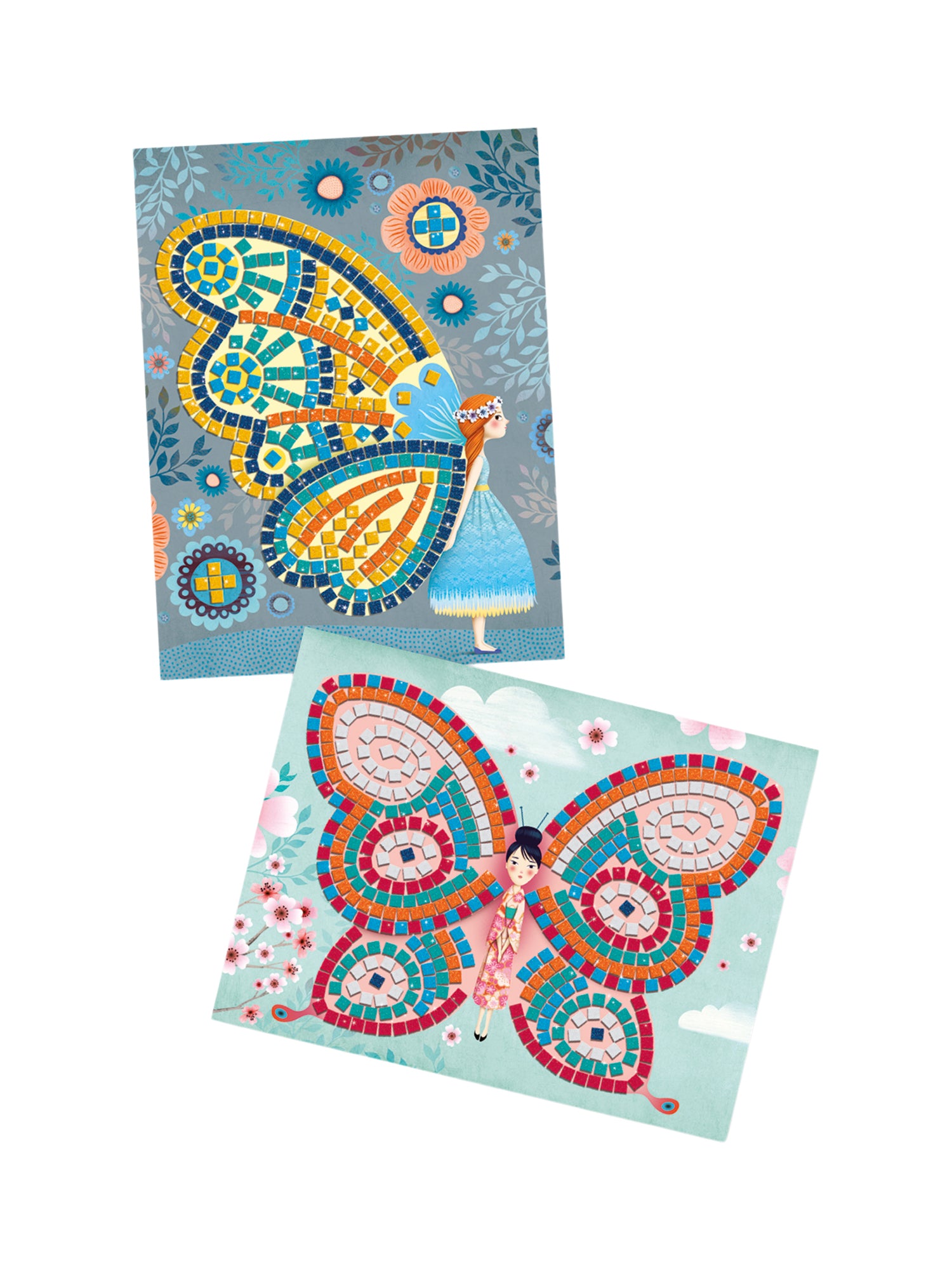 Butterflies Sticker Mosaic Craft Kit Arts & Crafts Djeco